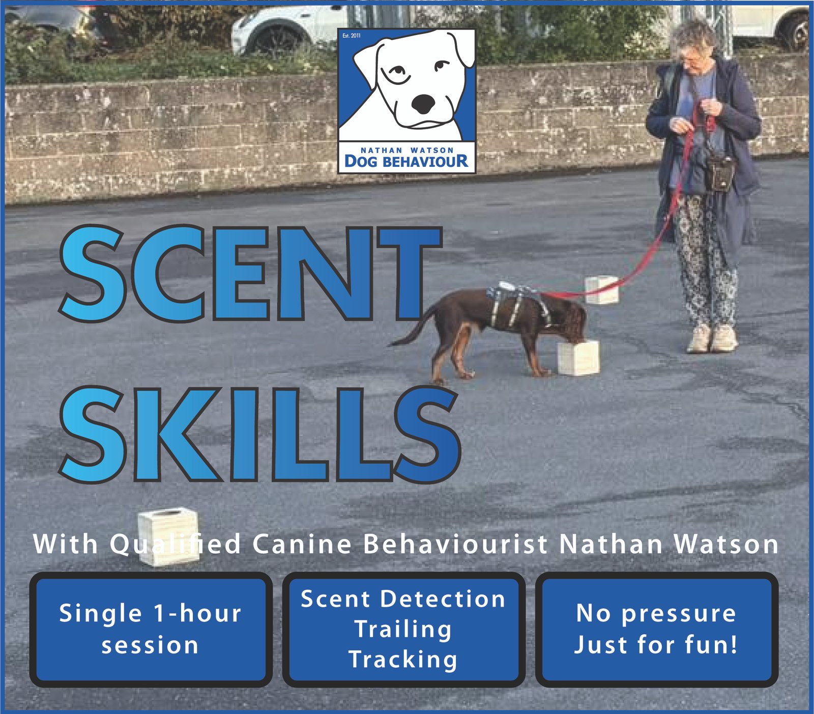 Scent detection trailing tracking Northampton